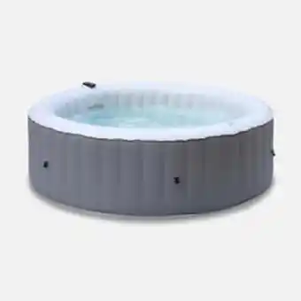 Decathlon Spa gonflable rond – kili 6 gris - 6 personnes, pompe, chauffage, gonfleur, offre