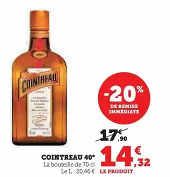 Super U Cointreau 40° offre