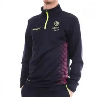 Decathlon Sweat bleu foncé homme uhlsport ligue 1 1/4 zip top offre