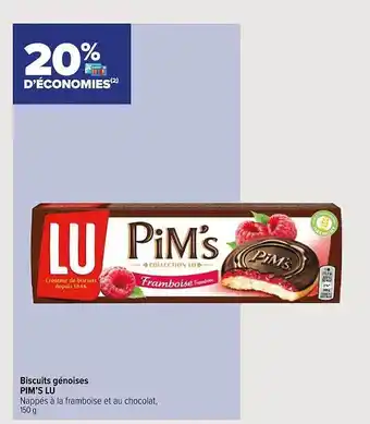 Biscuits génoises pim's lu