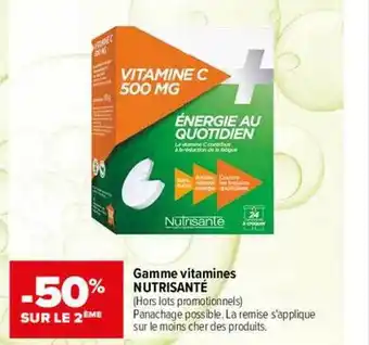 Carrefour maPara parapharmacie Gamme vitamines nutrisanté offre
