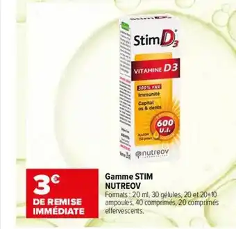 Carrefour maPara parapharmacie Gamme stim nutreov offre