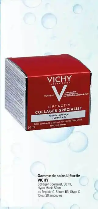 Carrefour maPara parapharmacie Gamme de soins liftactiv vichy offre