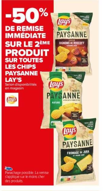 Carrefour Chips paysanne lay's offre