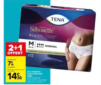 Carrefour Sous-vêtements femme silhouette tena offre