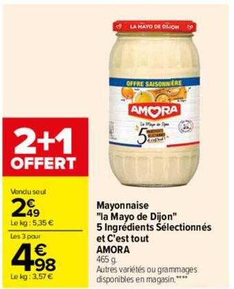 Carrefour Mayonnaise offre