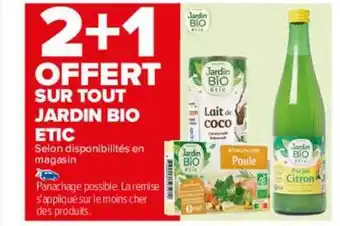 Carrefour Jardin bio étic offre