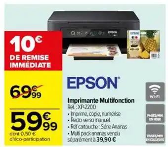 Carrefour Imprimante multifonction epson offre