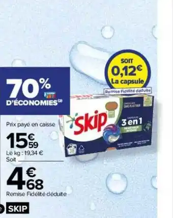 Carrefour Skip 3 en 1 offre