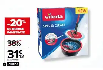 Carrefour Le spin clean vileda offre