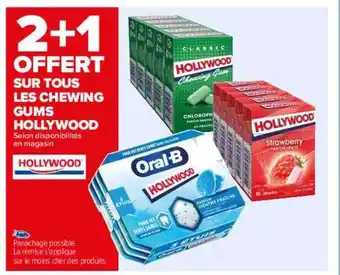 Carrefour Les chewing gums hollywood offre