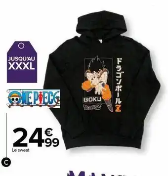 Carrefour Le sweat one piece offre