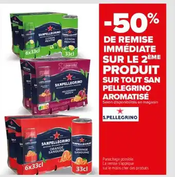 Carrefour Produit sur tout san pellegrino aromatisé offre