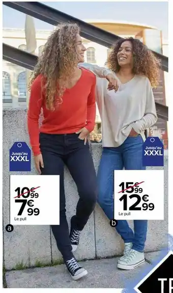 Carrefour Le pull tex offre