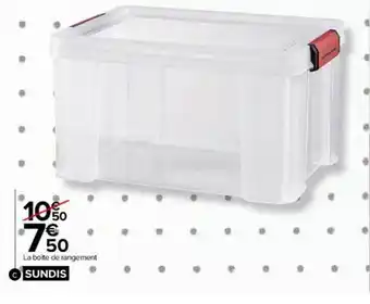 Carrefour La boîte de rangement sundis offre