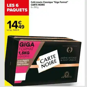Carrefour Café moulu classique offre