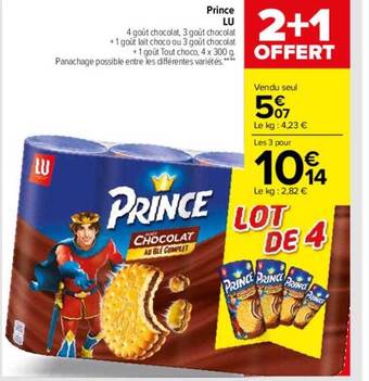 Carrefour Prince lu offre