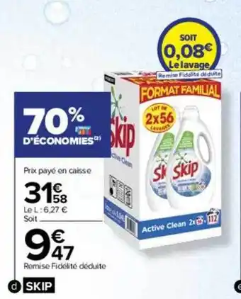 Carrefour Skip offre