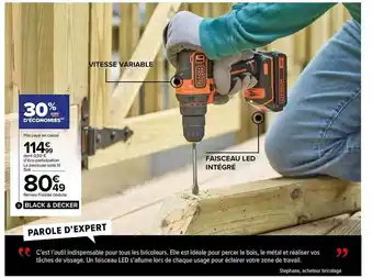 La ponceuse sans fil black & decker