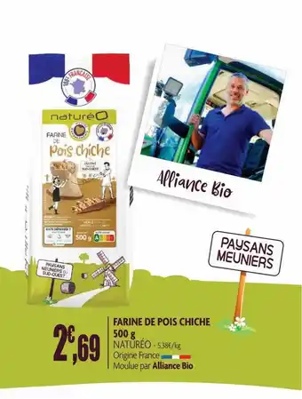 naturéO Farine de pois chiche offre