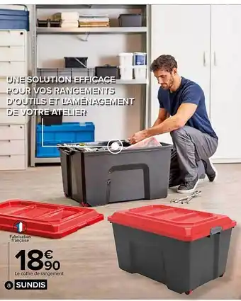 Carrefour Market Le coffre de rangement sundis offre