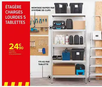 Carrefour Market Étagère charges lourdes 5 tablettes offre