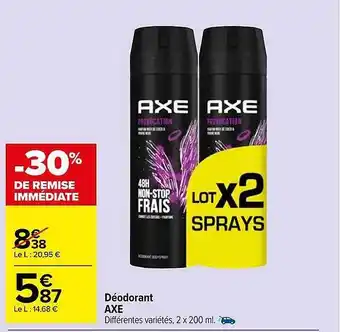 Carrefour Market Déodorant axe offre