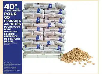 Carrefour Market Palette de la même référence de granulés de bois offre