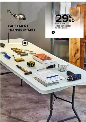 Carrefour Market La table pliante offre