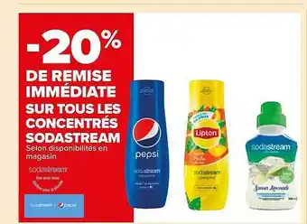 Carrefour Market Concentrés sodastream offre