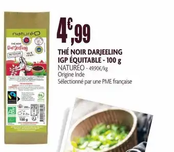 naturéO Thé noir darjeeling igp équitable offre