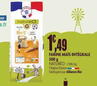 naturéO Farine maïs intégrale offre
