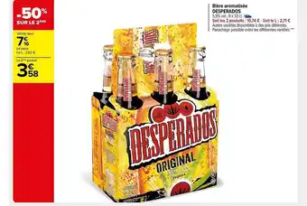 Carrefour Market Bière aromatisée desperados offre