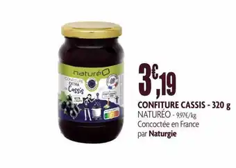 naturéO Confiture cassis offre