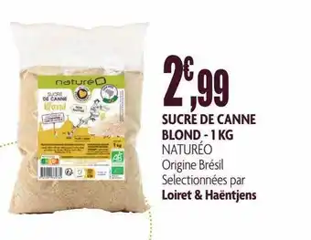 naturéO Sucre de canne blond offre