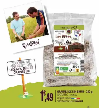 naturéO Graines de lin brun offre