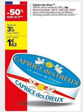 Carrefour Market Caprice des dieux offre