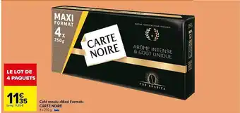 Carrefour Market Café moulu «maxi format» carte noire offre