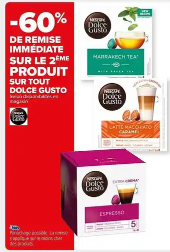 Carrefour Market Produits dolce gusto offre