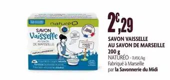 naturéO Savon vaisselle au savon de marseille offre