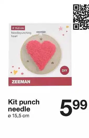 Zeeman Kit punch needle offre