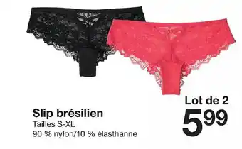 Zeeman Slip brésilien offre