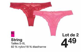Zeeman String offre