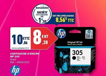 Bureau Vallée Cartouche d'encre hp 305 offre