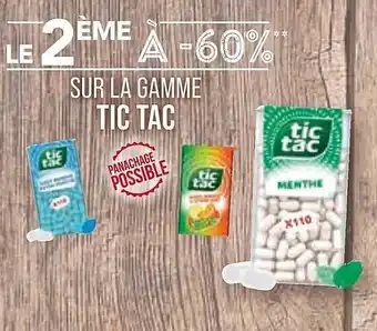 Match La gamme tic tac offre