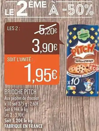 Match Brioche pitch offre