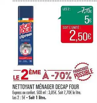 Nettoyant ménager decap four