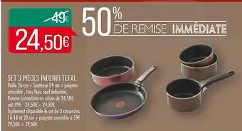 Match Set 3 pièces ingenio tefal offre