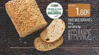 Match Pavé multigraines offre