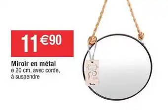 Miroir en métal